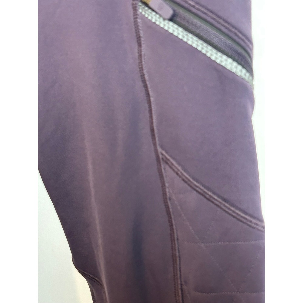 Lululemon Toasty Tech Tight II Plum Fleece Lined Leggings Size 4 Base Layer Run - Picture 9 of 10